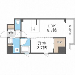 シーズンフラッツ大手前の物件間取画像